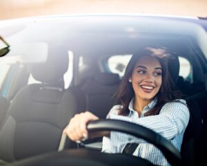 Woman Driving Car
